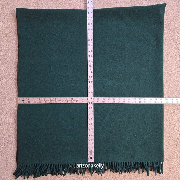 NWOT Green Wool Wrap Edinburgh Tartan Shop - Picture 6 of 12